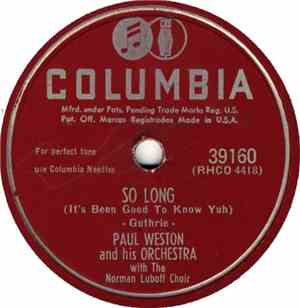 Paul Weston And His Orchestra With The Norman Luboff Choir - Across The Wid ...